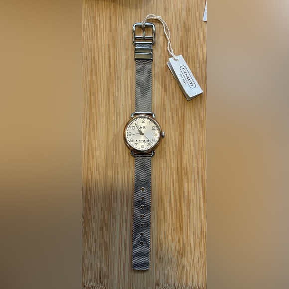 Coach Delancey Watch With 36mm Silver Face & Silver MeshBracelet. - Picture 3 of 5